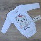 Бодик с длинным рукавчиком белый