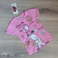 рожева футболка 86-104 (5504)