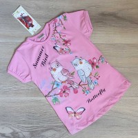 рожева футболка 92-128 (5543)