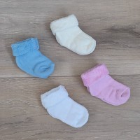 Махровые носочки однотонные 