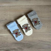 махрові носочки  "ведмежатко"  хлопчик