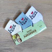 махрові носочки "I love mom @ dad"