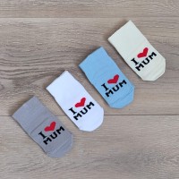 тонкие носочки  "Я люблю маму" 
