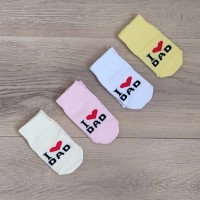 тонкие носочки  "Я люблю папу " 