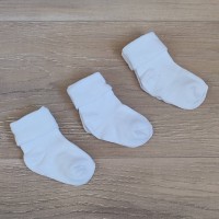 Білі носочки для новонароджених (тонкі)