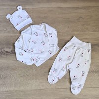 комплект для немовлят "I love dad mom"  р.62 (інтерлок)