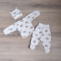 комплект для новонароджених "ведмежата"  (байковий)
