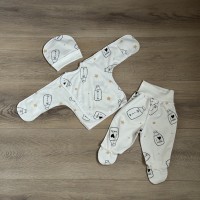 комплект для новонароджених "milk"  (байковий)