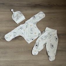 комплект для новонароджених "milk"  (байковий)