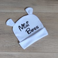 Шапочка з вушками "mini boss" р. 56
