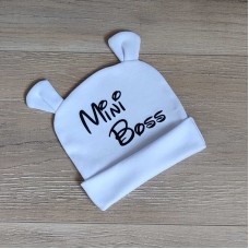 Шапочка з вушками "mini boss" р. 56
