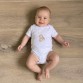 білий боді з коротким рукавчиком "зайченя"