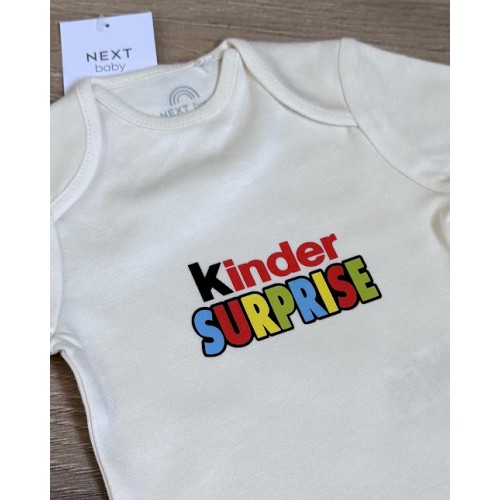 Купить оптом Боді next "kinder surprise" (беж) р.56-80 Купить оптом Боді next "kinder surprise" (беж) р.56-80